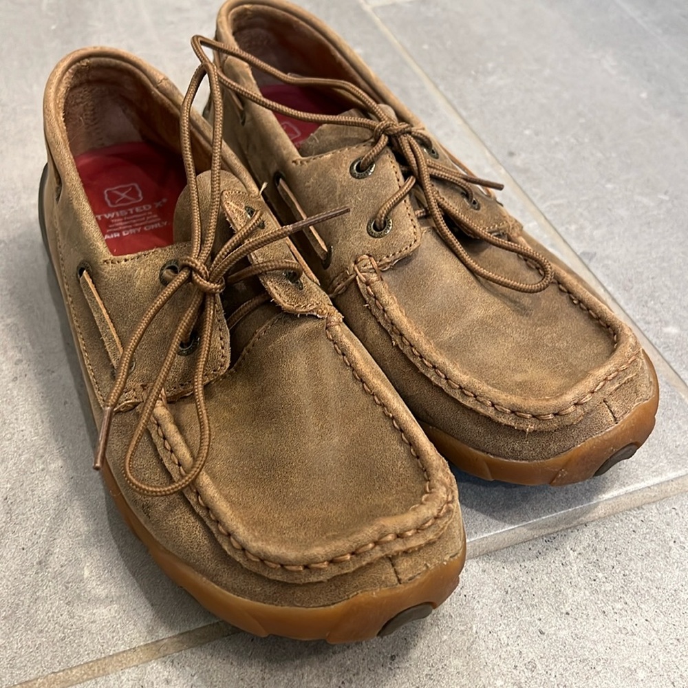 Twisted X boat shoes sz. 8.5